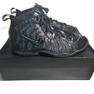 Nike Air Foamposite Little Posite Black Cat GS Size 7Y / Women’s 8.5 644792-014